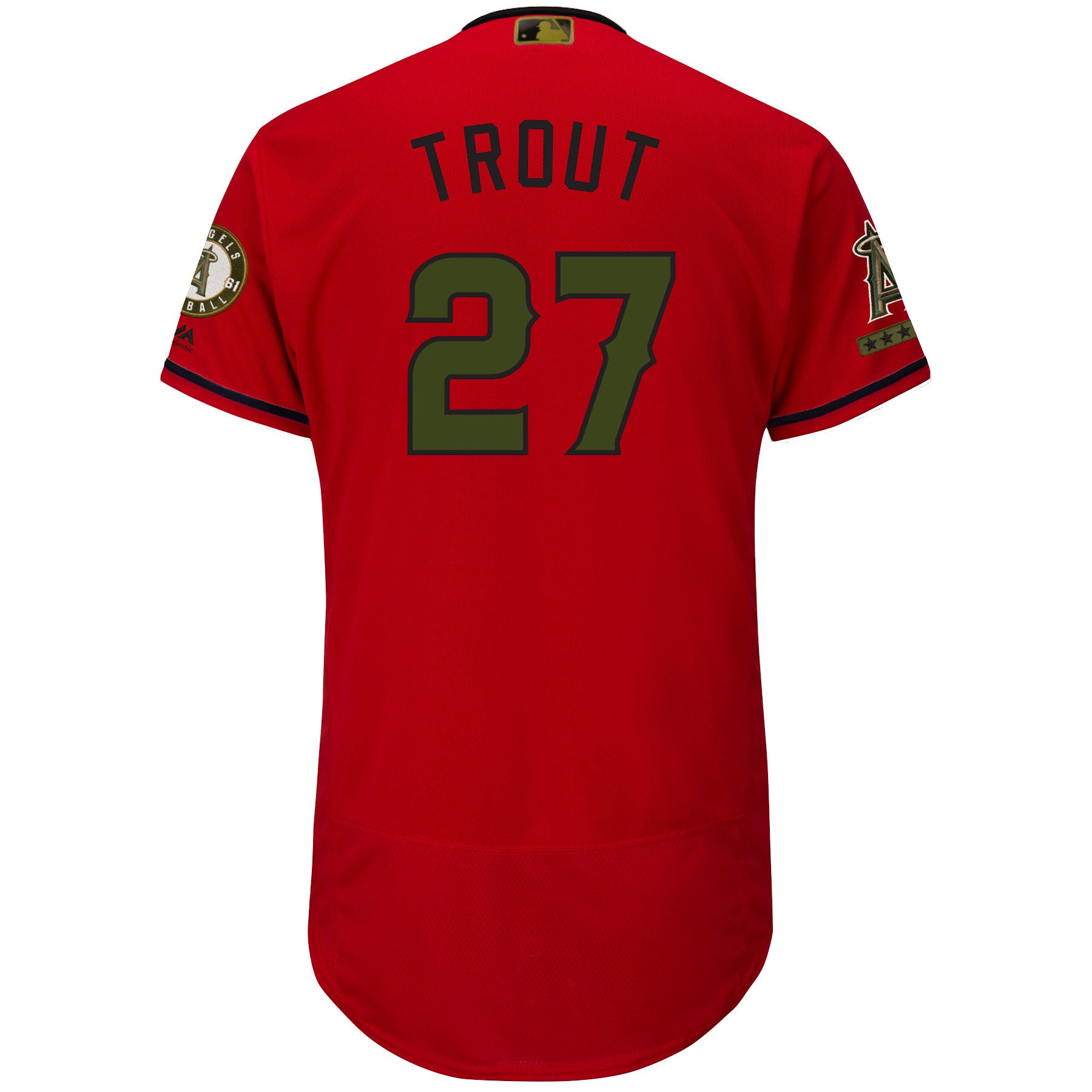 mike trout memorial day jersey